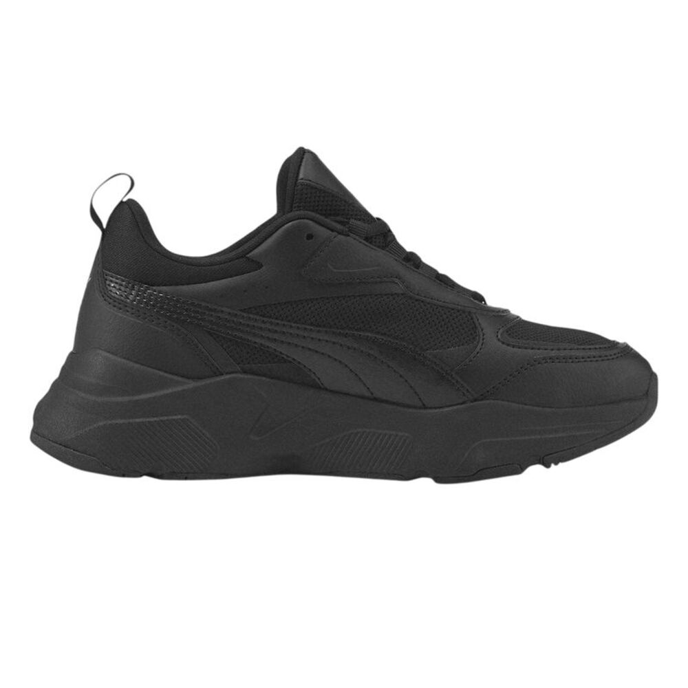 Puma Womens/Ladies Cassia Leather Sneakers / Black/Gold